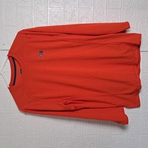 The North Face Long Sleeve Shirt in Bright Orange Small